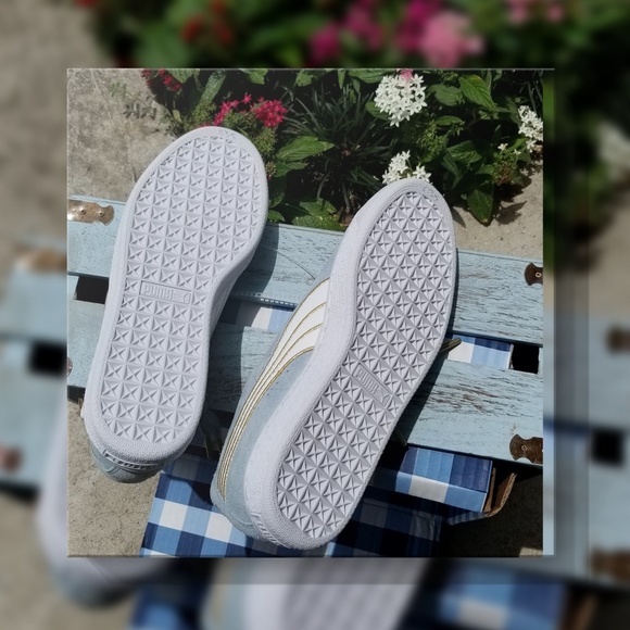 Puma suede Vasity Shoes blue sz8 - Picture 5 of 7